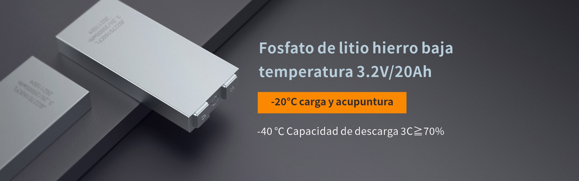 Baja temperatura LiFePO4 3.2V 20Ah